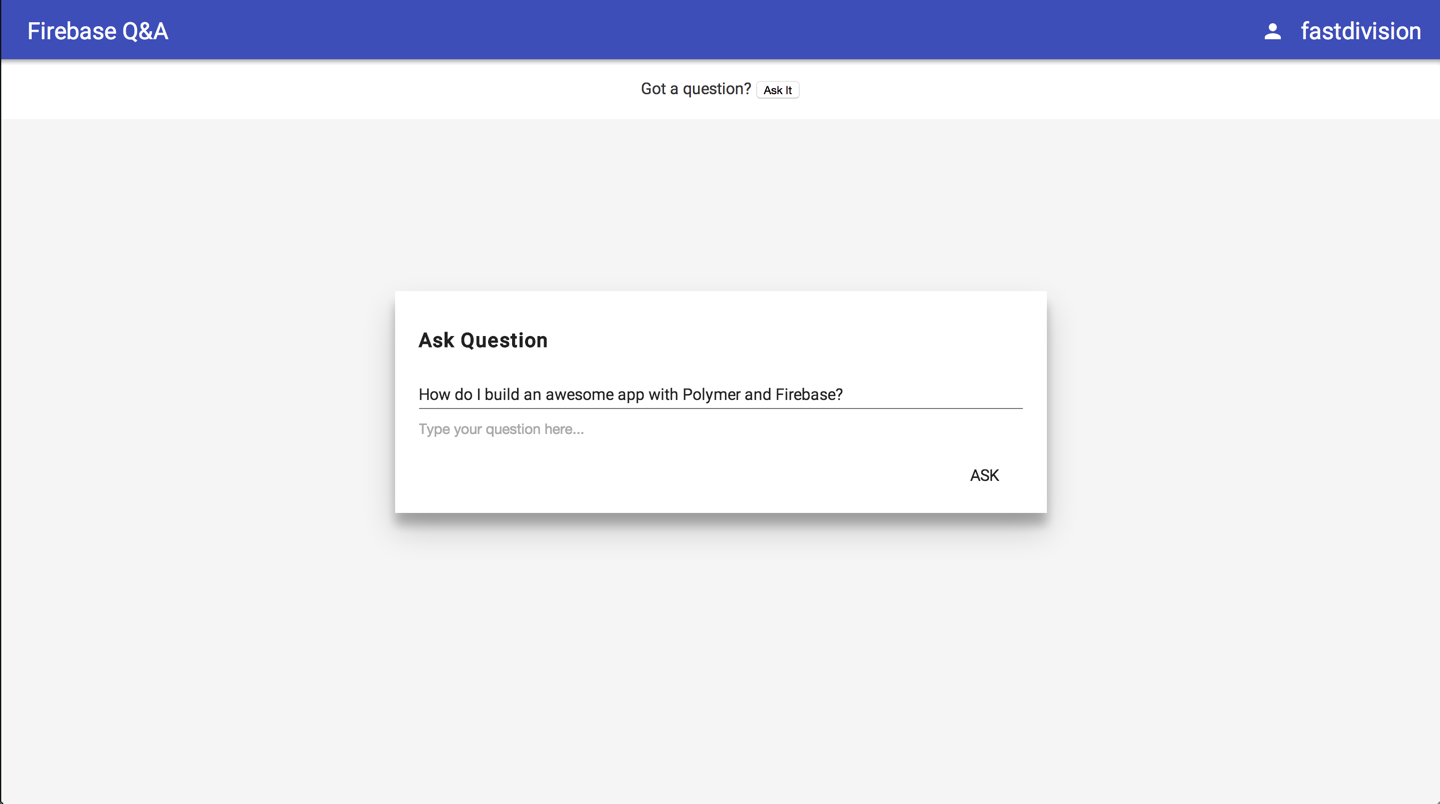 Ask Question Dialog